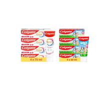 Colgate - Pack Dentifrice Total Active Caries 4x75ml & Kids Bluey 4x50ml