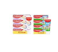 Colgate - Pack Dentifrice Total Active Gencives 4x75ml & Kids Bluey 4x50ml