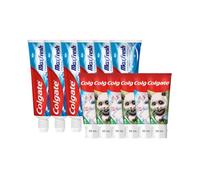 Colgate - Pack Familial - Max Fresh - Lot de 6x75ml - Kids Animals - Lot de 6x50ml