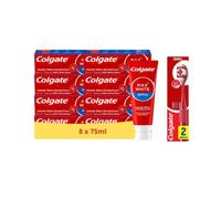 Colgate - Pack Max White Optic - 8x75ml + Duopack Brosses à dents Ultra