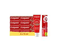 Colgate - Pack Maxwhite Café - 8x75ml + Duopack Brosses à dents Ultra