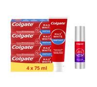 Colgate - Pack Maxwhite - Dentifrice MaxWhite Instant 4x75ml + Purple Sérum