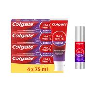 Colgate - Pack Maxwhite - Dentifrice MaxWhite Purple 4x75ml + Purple Sérum