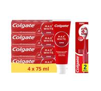 Colgate - Pack Maxwhite One - 4x75ml + Duopack Brosses à dents Ultra