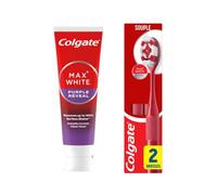 Colgate - Pack Maxwhite Violet - 75ml + Duopack Brosses à dents Ultra