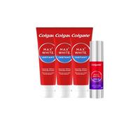 Colgate - Pack Toner Max White - Instant - Purple Toner 40ml - Dentifrice Max White Instant - 3x75ml