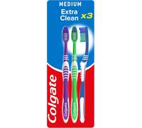 Colgate Palmolive Brosse À Dents Extra Clean Medium 2 Avec 1 Gratuit, Triées - Coloris Aléatoire