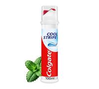 Colgate Pompe à Dentifrice Cool Stripe 100 ml - Protection des caries - Renforce les dents - Rafraîchit l'haleine - Combat les caries - Dentifrice fluorure