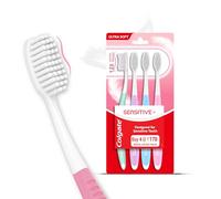 Colgate Sensible brosse à dents - lot de 4 - poils ultra doux prennent soin des dents et les gencives sensibles - inde