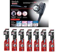 Colgate SlimSoft Lot de 7 poils infusés au charbon pour un nettoyage en profondeur