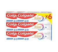 Colgate - Total Prévention Dentifrice 24h Active Blancheur Naturelle - Réduit les taches de surface - 6x75ml