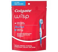 Colgate Wisp Lot de 24 mini-brosses portables Blanc