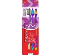Colgate Zigzag Brosse À Dents - Moyen 3pc - Fabriqué En Inde