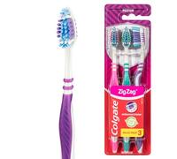 Colgate Brosse à dents ZigZag Moyenne Lot de 3