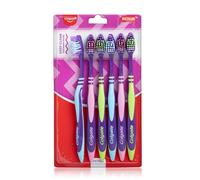 Colgate ZigZag Lot de 6 brosses à dents pour nettoyage dentaire profond Inter Poils en zigzag multi-angles Taille M