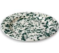 Colì Majolique et Faïence de 1650 Assiette Plate 24 cm Turquoise Mottled Line