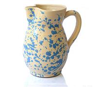 Colì, Pichet Ursulo 20 cm Série Bleu Chiné, Pichet à Eau, Pichet à Vin, Pichet et Pichets de Table, Pichet en Terre Cuite
