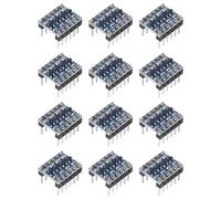 Coliao Lot de 12 convertisseurs de niveau logique 4-K-IIC I2C bidirectionnel 3,3 V-5 V Module de commutation pré-soudé pour Raspberry Pi et autres microcontrôleurs