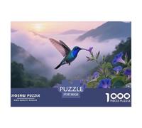 Colibri à Gorge bleuePuzzle 1000 Pièces Travail Intellectuel Adolescentsoiseau Esprit Créatif 38x26cm/1000pcs