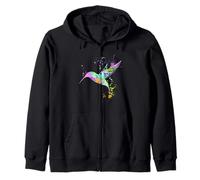 Colibri Art coloré Amoureux des Oiseaux Nature Sauvage Sweat à Capuche