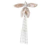 Colibri artificiel - Accessoire de décoration à paillettes - Accessoire de vacances d'hiver - Décoration élégante pour sapin de Noël, couronne, guirlande, cheminée, cour, bal