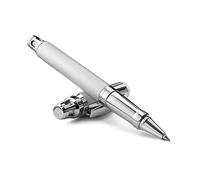 Colibri Ascari Stylo à bille, en acier brossé et chrome avec clip à ressort, livré dans une belle boîte cadeau, cadeau pour hommes et femmes