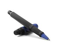 Colibri Ascari Stylo |Noir mat avec finition bleue texturée Pachmayr |Stylo de luxe à pointe fine | Pince à ressort | Livré dans une jolie boîte cadeau pour hommes et femmes