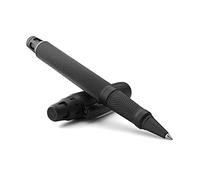 Colibri Ascari Stylo |Noir mat avec finition texturée Pachmayr |Stylo de luxe à pointe fine | Pince à ressort | Livré dans une jolie boîte cadeau pour hommes et femmes