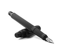 Colibri Ascari Stylo Plume |Noir mat avec finition Pachmayr| Stylo de luxe | Taille moyenne | Pince à ressort avec plumes Bock | Livré dans une jolie boîte cadeau pour hommes et femmes