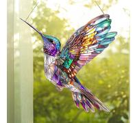 Colibri Attrape Soleil,Attrape-Soleil en Forme De Colibri,Colibri Sun Catcher,Décoration à Suspendre pour Fenêtre,pour Fenêtre, Décoration De Maison, Jardin