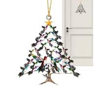 Colibri Attrape-Soleil Décoration,Colibri Fabricant d'arc-en-Attrapeur De Lumière | 2D Acrylique Pendentif Décor Art Mural | pour la Porte la Chambre Le Salon la Cuisine Le Balcon Le Jardin