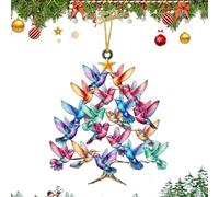 Colibri Attrape-Soleil Décoration,Colibri Fabricant d'arc-en-Attrapeur De Lumière - Décoration Pendentif d'art Mural 2D - pour la Porte la Chambre Le Salon la Cuisine Le Balcon Le Jardin