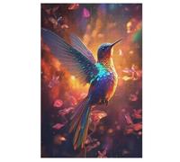 Colibri Color 1000 Pièces Puzzle en Bois pour Adultes Enfants, Puzzles Impossible, Jeu D'adresse pour Toute La Famille, （78×53cm）
