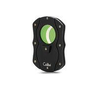 Colibri Coupe cigares Cut|Double Guillotine| Noir et Vert|Déclenchement Lames à Ressort|jauge jusqu'à 62 Anneaux| Conception Ergonomique |livré dans Une boîte-Cadeau