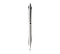 Colibri Equinox Twist Stylo à bille |acier brossé et Chrome Luxury | Stylo de luxe | Pince à ressort | Livré dans une jolie boîte cadeau pour hommes et femmes