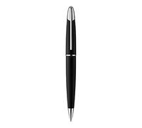Colibri Equinox Twist Stylo à bille |Acier noir brossé et finition chromée | Stylo de luxe | Pince à ressort | Livré dans une jolie boîte cadeau pour hommes et femmes