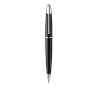 Colibri Equinox Twist Stylo à bille | Laque noire et finition chromée | Stylo de luxe | Pince à ressort | Livré dans une jolie boîte cadeau pour hommes et femmes