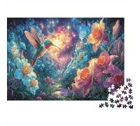 Colibri Flotte Parmi Les narcisses Puzzle Familial 1000 Pièces, Faune Sauvage Éducatif, Loisirs Conviviaux Et Décoration 52x38cm/1000pcs