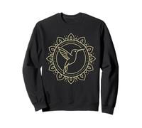 Colibri géométrique dans Bague Mandala Graphique Ligne sacrée Sweatshirt