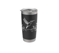 Colibri Linéaire Observateur d'Oiseaux Gobelet isotherme en acier inoxydable double paroi