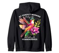 Colibri Parfait Matin Boire Café Oiseau Mamans Femmes Sweat à Capuche