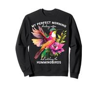 Colibri Parfait Matin Boire Café Oiseau Mamans Femmes Sweatshirt