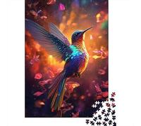 Colibri Puzzle 1000 Pièces pour Adultes Couleurs Vives Jeu de Puzzle 1000 Pièces Décoration Détente Cadeau 52x38cm/1000pcs