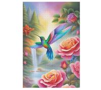 Colibri Puzzles Adultes 1000 Pièces en Bois, Jouet De Puzzle De Défi De Cerveau pour des Enfants, D’Intelligence 78×53cm