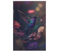 Colibri Puzzles en Bois 1000 Pièces pour Adultes, Matériaux Recyclables De Qualité Supérieure Puzzle, Jeu en Famille, （78×53cm）