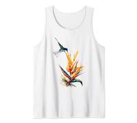 Colibri se nourrissant d'un oiseau tropical du paradis Débardeur