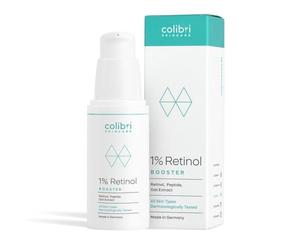 colibri skincare 1% RETINOL BOOSTER (30ml) - donne à la peau un aspect plus lisse et plus éclatant - rétinol encapsulé liposomal pour des résultats visibles - retinol serum visage