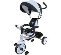 Colibrì Tricycle enfant 1 an Poussette avant maman et route légère | Chaise pivotante à 360°, ergonomique, capote et housse de siège en tissu | Colibrino blanc Limited Edition