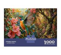 ColibriPuzzle Premium 1000 Pièces en Papier Recy leurs d'hibiscus Roses pour Famille Relaxation Mentale Activité Intérieure 38x26cm/1000pcs