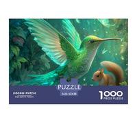 Colibris 1000 Pièce Puzzle Jeu De Famille Classique Jigsaw Puzzle Belle Décoration Puzzle pour Cadeaux De Voyage, Présent 52x38cm/1000pcs